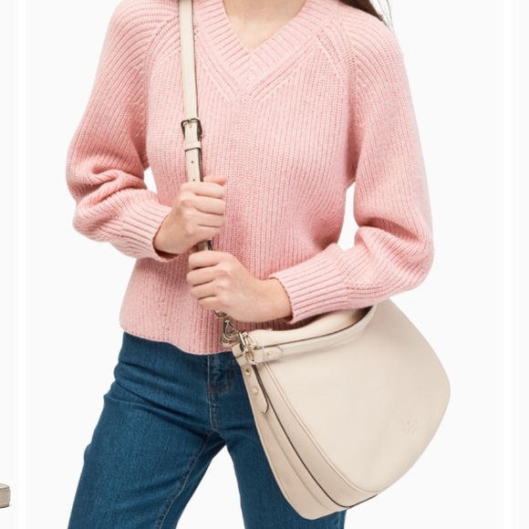 Authentic Kate Spade soft pebbled leather zip top shoulder bag - Picture 3 of 9